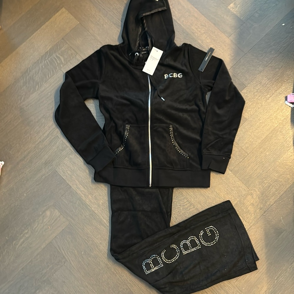 BCBG women’s black tracksuit size medium
